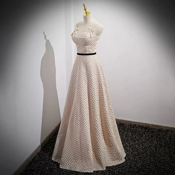 A line Strapless Prom Dresses Sexy Evening Dress HZ1023